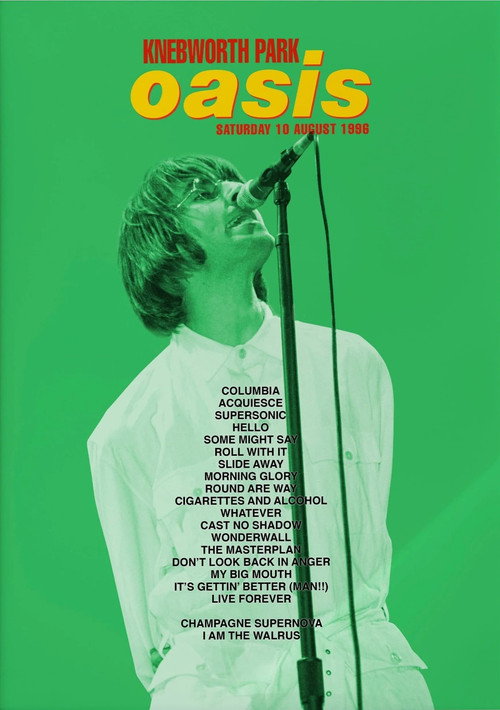 Постер «Oasis LIVE AT KNEBWORTH: August 10th, 1996»