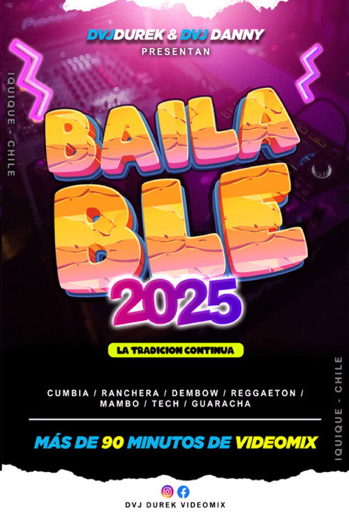 Постер «Bailable 2025 - DVJ Durek Ft. DVJ Danny»