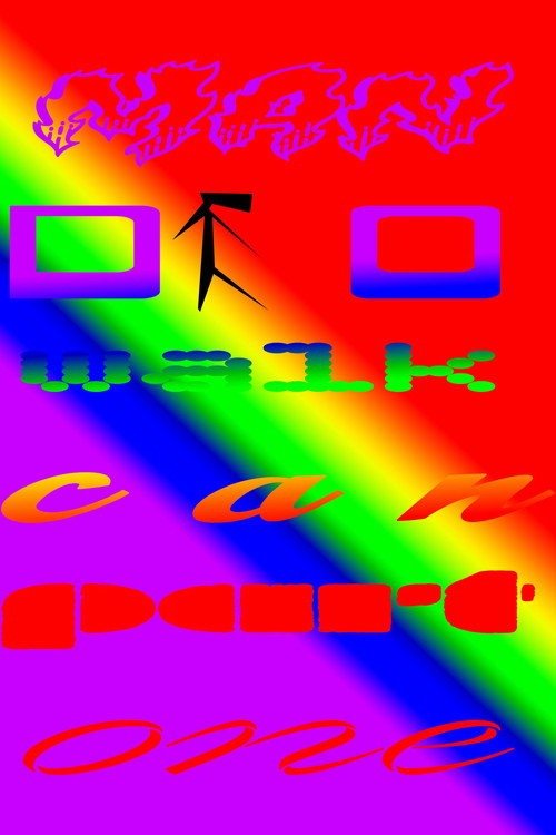 Постер «Man Do Walk Can»