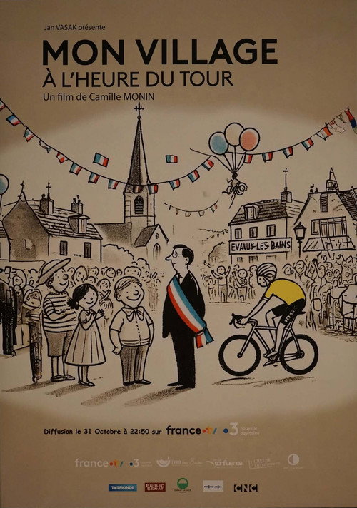 Постер «Mon village à l'heure du Tour»